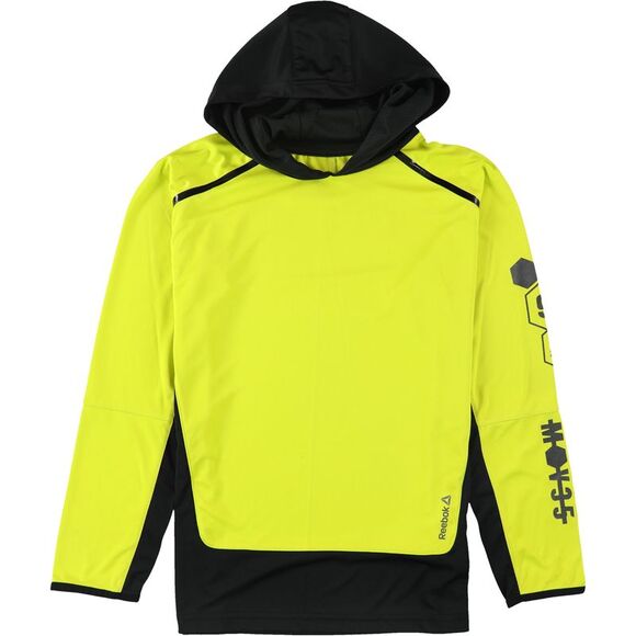Reebok Boys Colorblock Hoodie Sweatshirt, Yellow, NWT - Picture 1 of 2